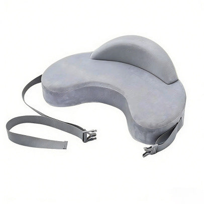 Coussin d’allaitement gris avec sangle réglable — modèle pour enfants de 1 à 3 ans