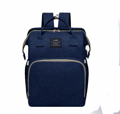 Sac à langer bleu marine, vue de face